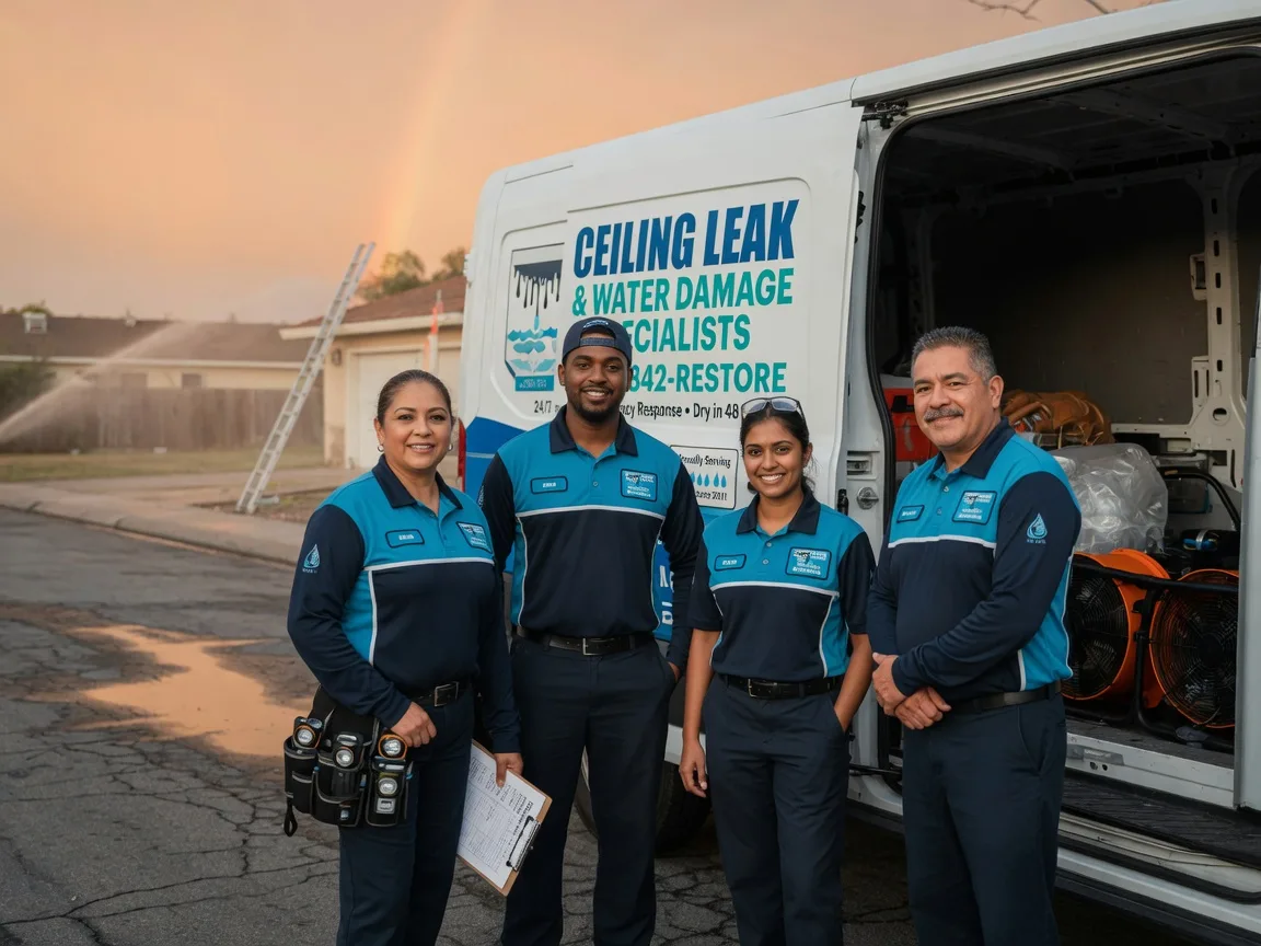 Ceiling Leak Cleanup company in Davilla, TX